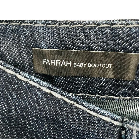 Kut from the Kloth Women Farrah Baby Boot Low Rise Blue Jeans Size 2   W29"xL32" - Picture 10 of 14